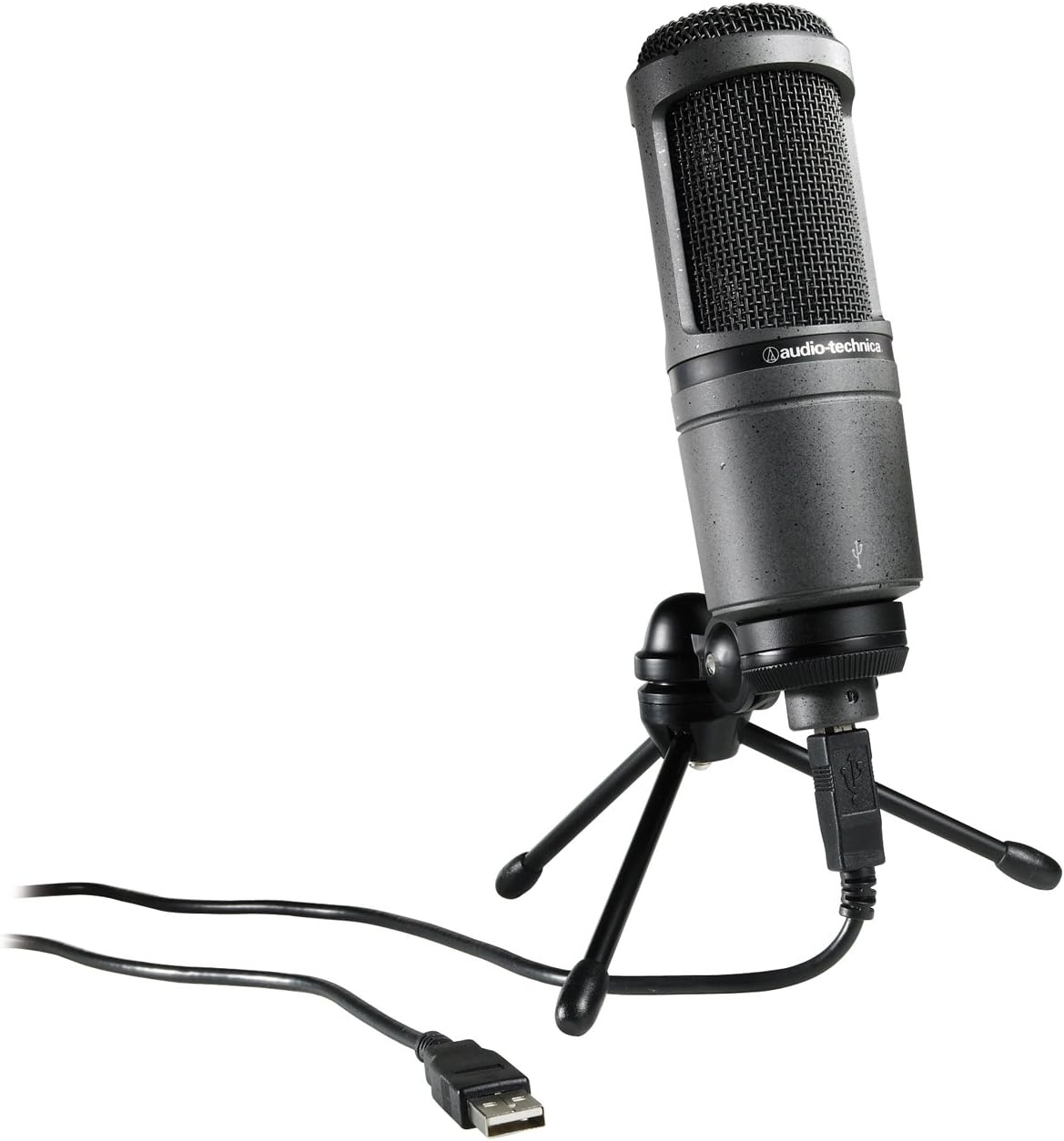Audio-Technica AT2020USB Cardioid Condenser USB Microphone (Discontinued),black