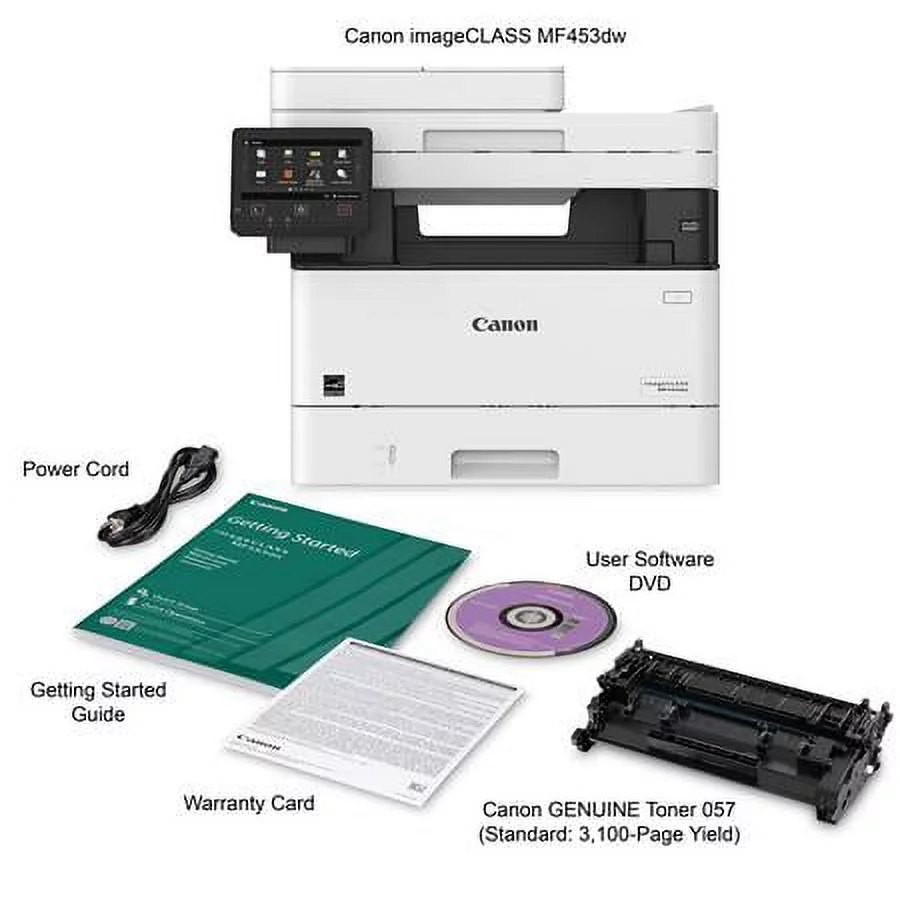Canon imageCLASS MF453dw - Wireless Monochrome, Multifunction Laser Printer with Print, Copy, Scan