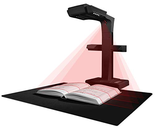 CZUR ET24 Pro Professional Book Scanner, 24MP Document Camera, 3rd Gen Auto-Flatten & Deskew Tech, A3 Document Scanner, 180+ Languages OCR, Support HDMI, for Windows/MacOS/Linux