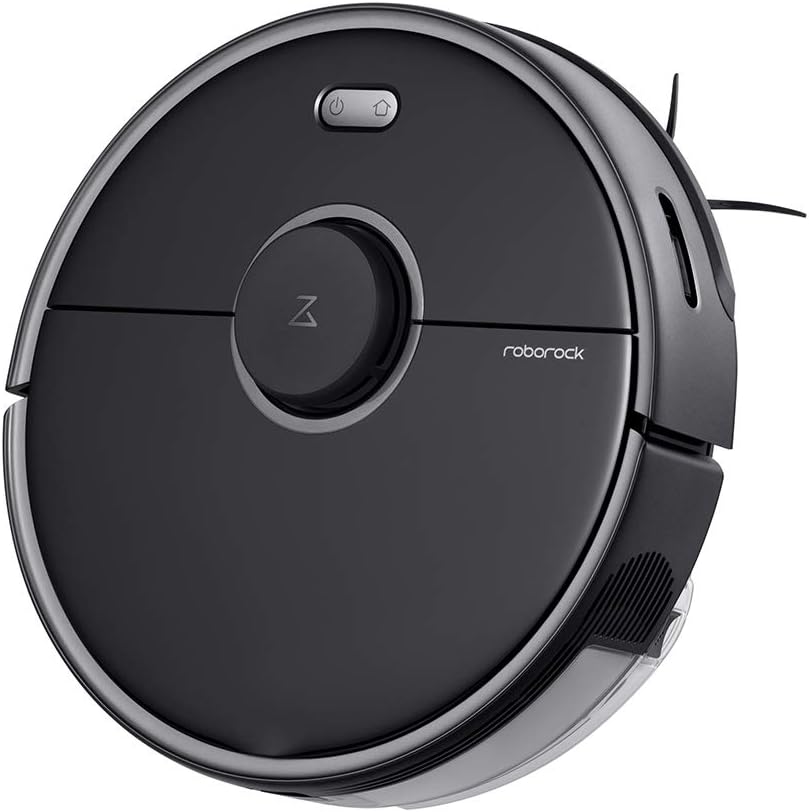 roborock S5 Max Robot Vacuum and Mop with Official Multi-Surface Floor Cleaning Solution Bundle, Black