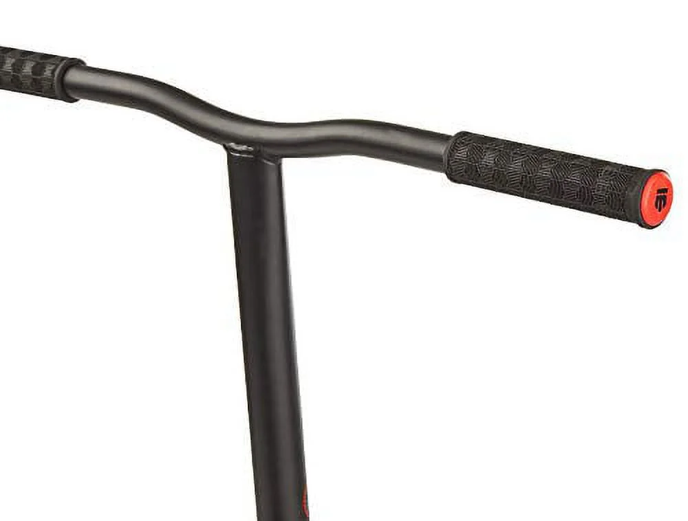 Mongoose Rise Freestyle Stunt/Trick Scooter for Kids, Youth and Adult, High Impact 110mm Wheels, Full-Coverage Max Grip and Bike-Style Handlebars, Lightweight Alloy Deck Rise 100 Pro Black/Red