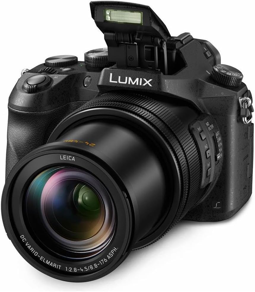 Panasonic LUMIX FZ2500 4K Point and Shoot Camera, 20X LEICA DC VARIO-ELMARIT F2.8-4.5 Lens, 21.1 Megapixels, 1 Inch High Sensitivity Sensor, 422 10-bit, HDMI Out, DMC-FZ2500 (USA BLACK)