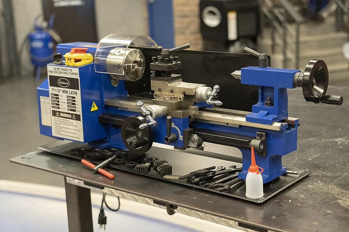 Eastwood Benchtop Mini Metal Variable Speed Lathe 7" x 12" Drilling Machine