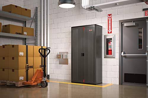 Suncast BMCCPD8006 Commercial Mega Tall Storage Cabinet, 6 Shelf