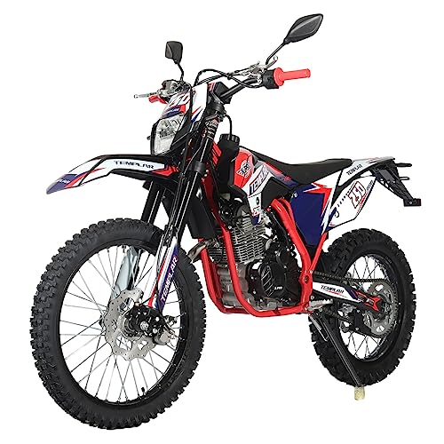 X-PRO Templar Dirt Bike with 5-Speed Manual Transmission 21"/18" Wheels | 250cc, All Lights, Electric/Kick Start, Zongshen Brand Engine