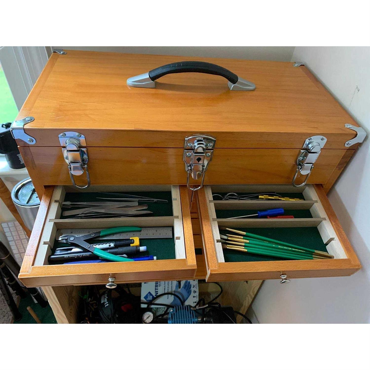 Windsor Design Machinist Eight Drawer Hardwood Toolbox Lockable Chest Secure 62585 - Shop Hardware Tools Online Store
