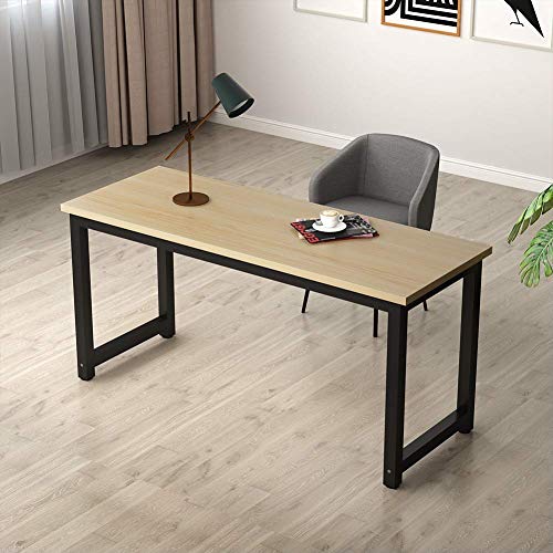 Tribesigns Modern Computer Desk, 63 x 31.5 inch Large Executive Office Desk Computer Table Study Writing Desk Workstation for Home Office, Spliced Desktop, White