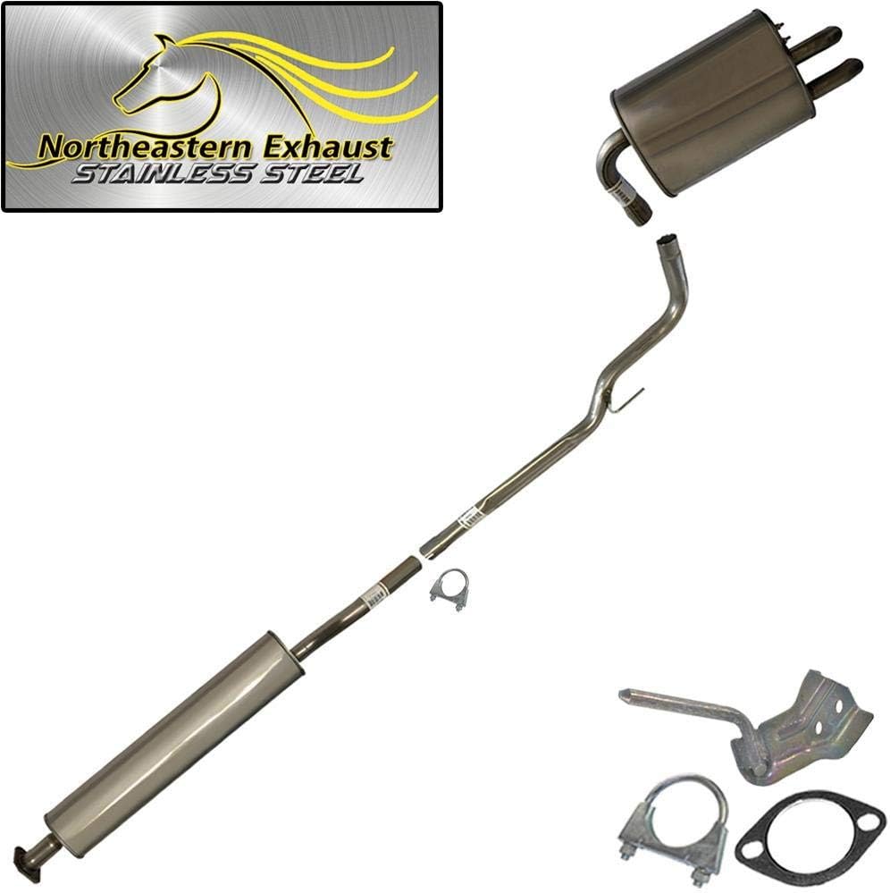 Stainless Steel Resonator Muffler Exhaust System Kit fits: 2002-2006 Altima 2.5L