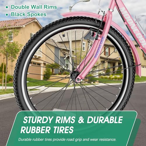 LILYPELLE Adult Tricycle 7 Speed, 3 Wheel Bike Adult, 20/24/26 inch Wheels Cruiser Bikes with Cargo Basket for Seniors, Women, Men