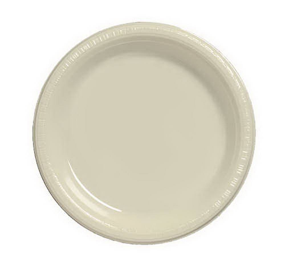 Creative Converting 28161031 Ivory Banquet PLATE, Plastic Solid (Case of 240)