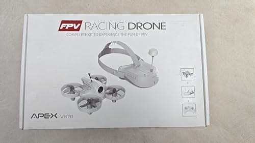 APEX VR70 FPV Drone Kit, Drone with Goggles,Brushed FPV Racing drone for Beginners,Low-Latency 5.8G Transmission, Drop-Resistant