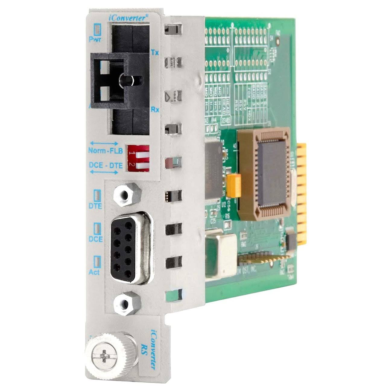 Omnitron iConverter RS232 Single-Fiber - SC Single-Mode to DB-9 Media Converter - RS-232
