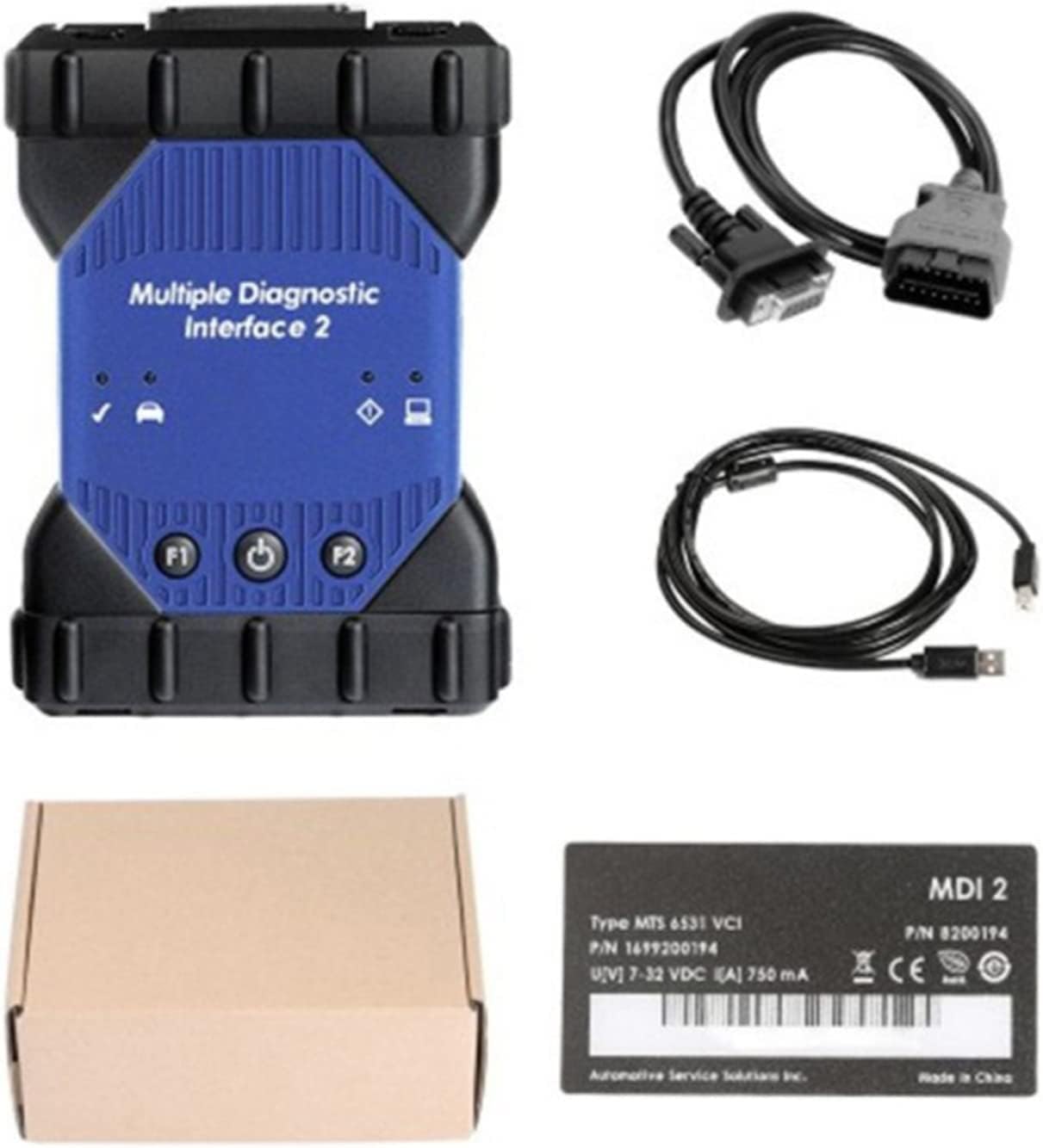 FIWARY MDI 2 Diagnostic Tool MDI2 Diagnostic Tool MDI II Auto Diagnostic Tool Multi-Language WiFi Multi Diagnostic Interface Version Cable Tools fits for GM MDI2 WiFi/USB GDS2 with 3 Month Warranty