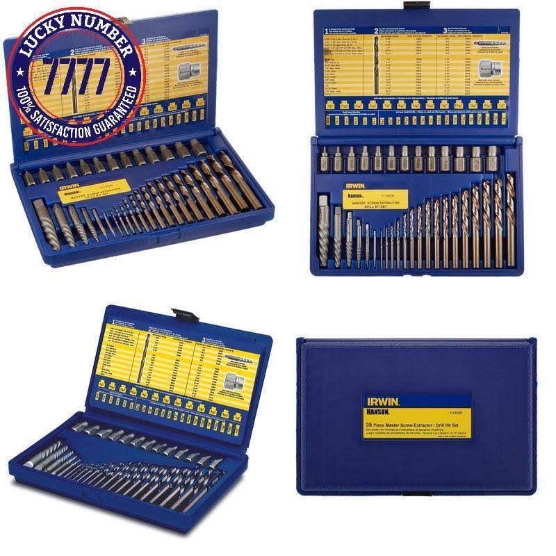 Irwin Screw Extractor/ Drill Bit Set, 35-Piece (11135ZR)