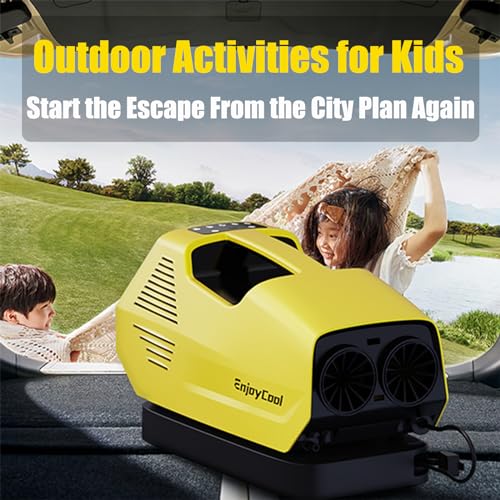 Enjoycool Portable Air Conditioners•pet houses,2380BTU Fast Cooling Outdoor Air Conditioner,Built-in Cool,Fan,Sleep Modes•24Volt 220W Low Power Consumption•tent air conditioner