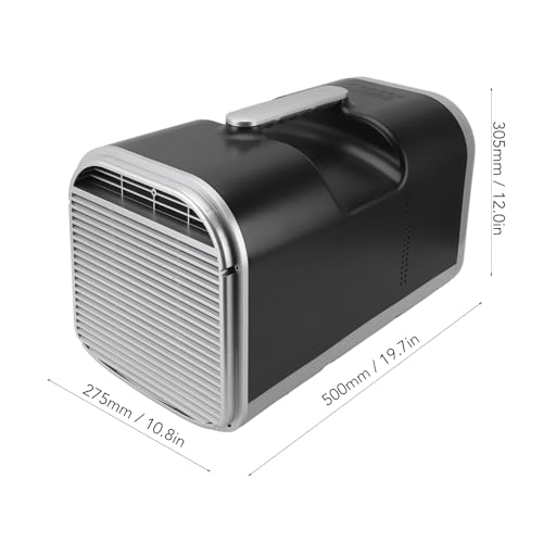 Portable Air Conditioner, 5000BTU Fast Cooling 500W Window Air Conditioner for Camping Tent RV, Heating Cooling Frequency Conversion, Personal Air Conditioner, Easy Mobility