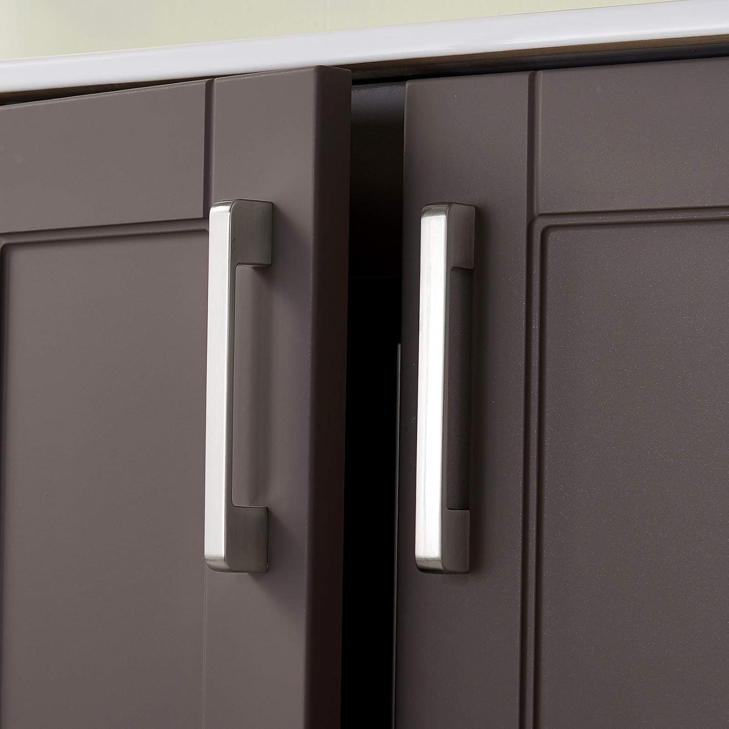 Bathroom Vanity with Sink, 24 Inch Small Bathroom Cabinet Set Combo 2 Doors Grey, Wood Storage Cabinet with Single Hole Undermount Ceramic Sink