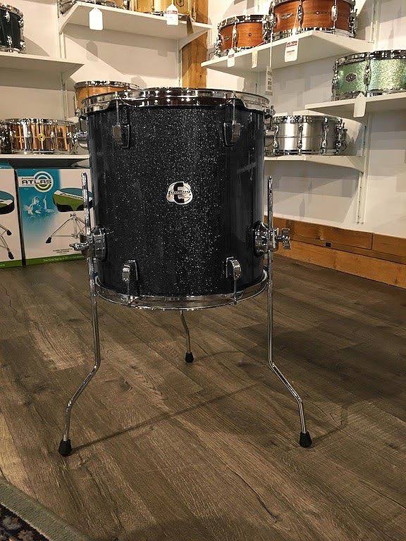 Ludwig Element Evolution 14x22 x 14x22 Floor Tom - Black Sparkle