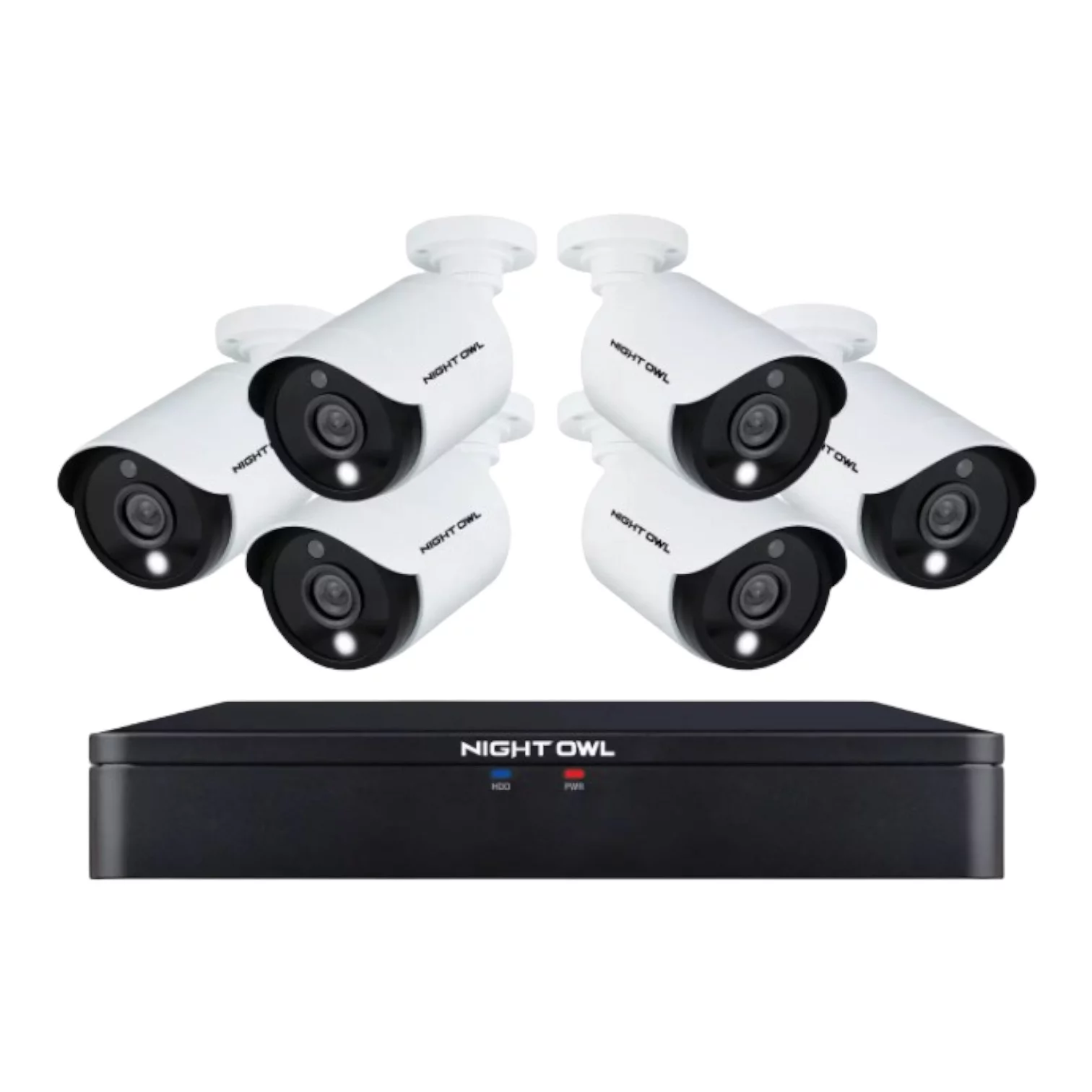 Night Owl Expandable 16 Channel Wired DVR with 6 Wired Cameras and 1TB Storage - Curated Treasures Market