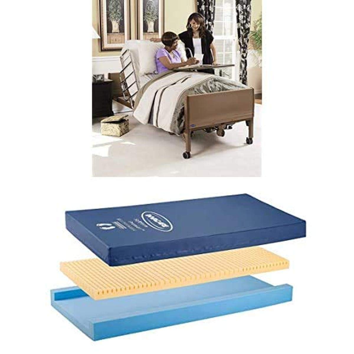 Invacare Low Homecare Bed | Low Full-Electric Hospital Bed for Home Use
