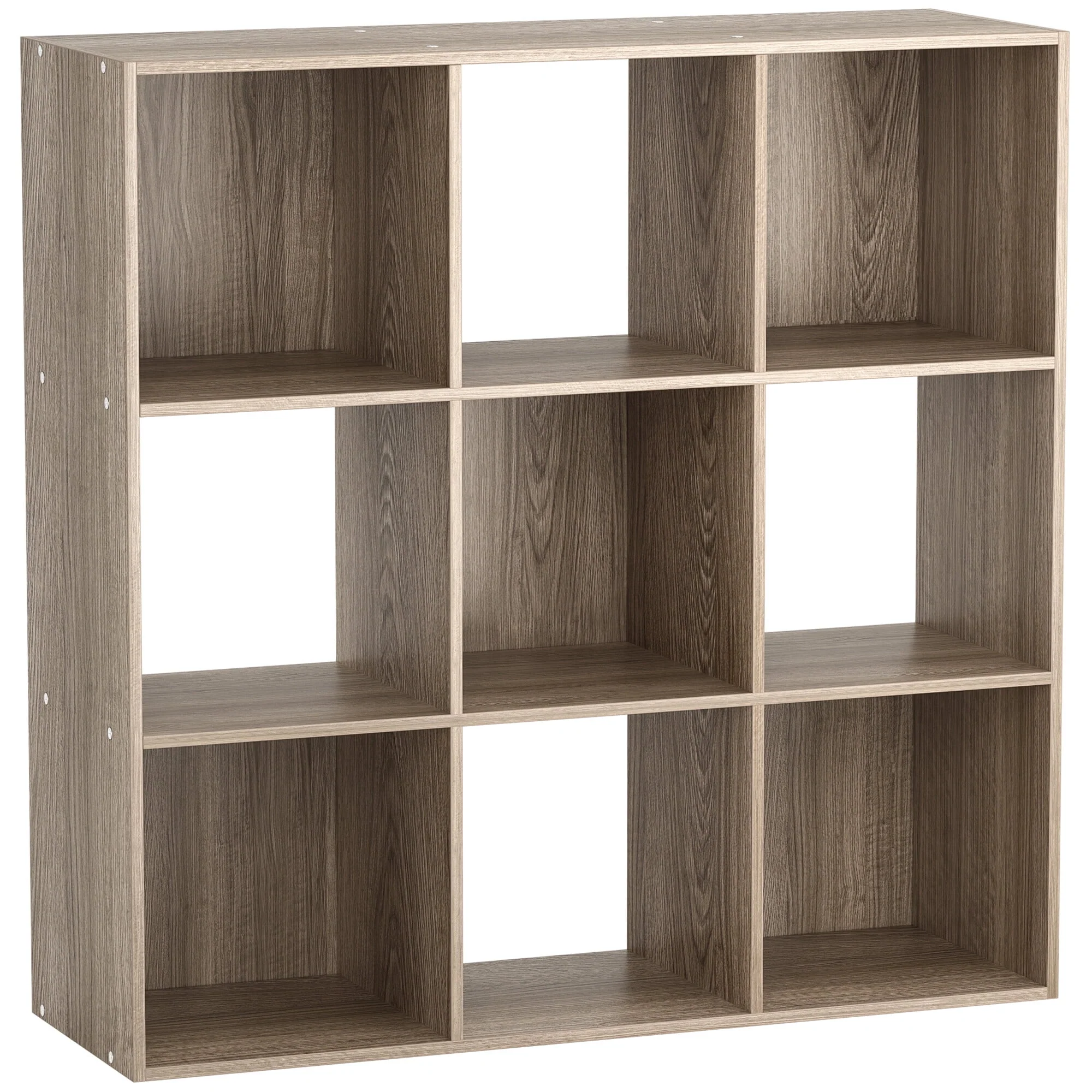 ZENY 9 Cubes Wooden Cube Organizer Bookcase Cubecials Cabinet Storage (Black)