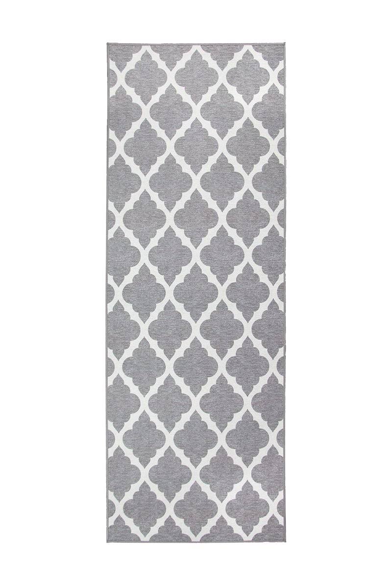 My Magic Carpet Moroccan Trellis Grey 2.5 ft. x 7 ft. Machine Washable Runner Rug, Gray - Avayadevconnect
