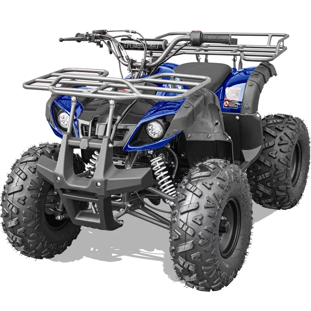 MotoTec Bull 125cc 4-Stroke Kids Gas ATV Blue - Curated Treasures Market