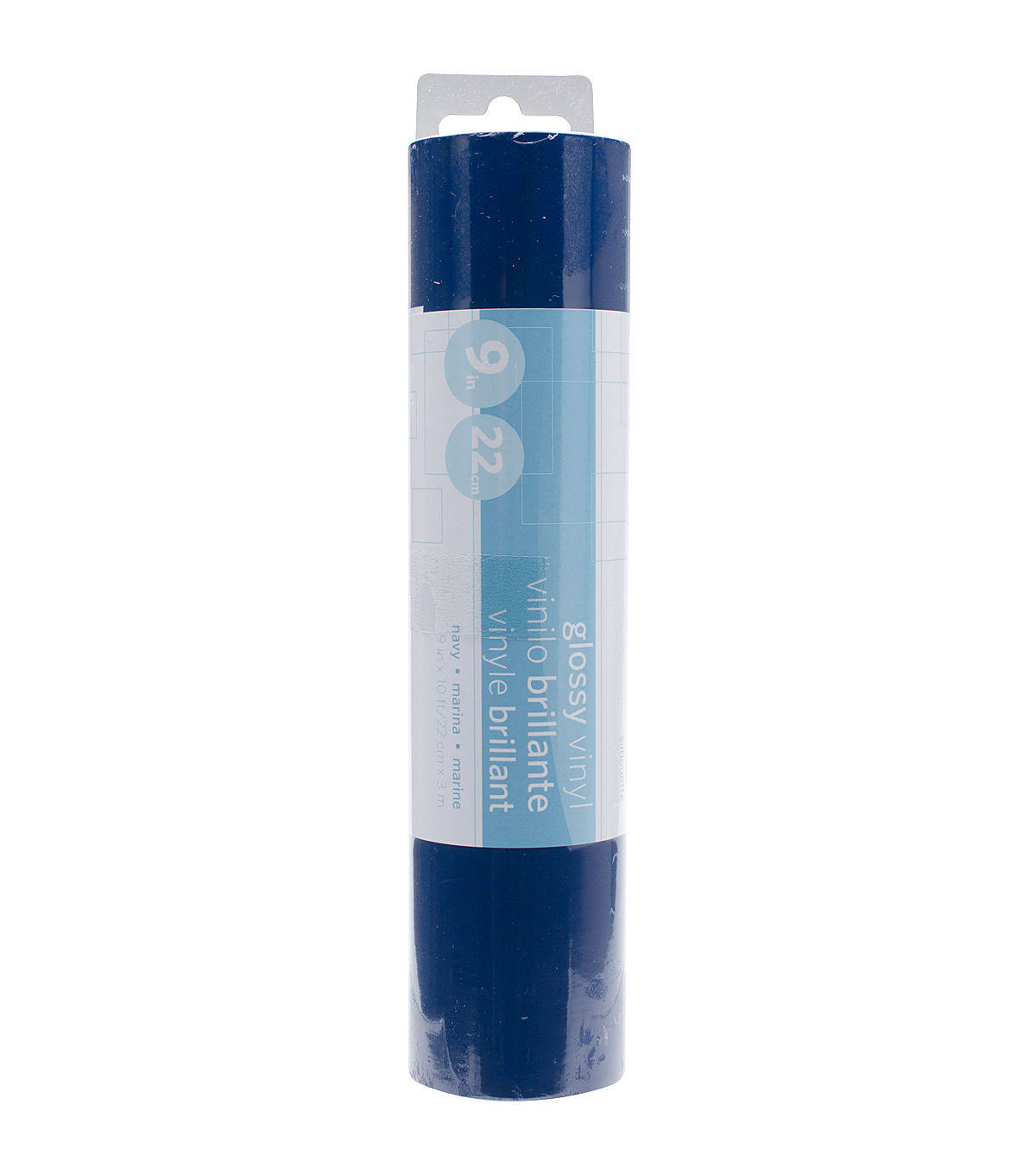 Silhouette Permanent Glossy Vinyl 9x22x10& Navy