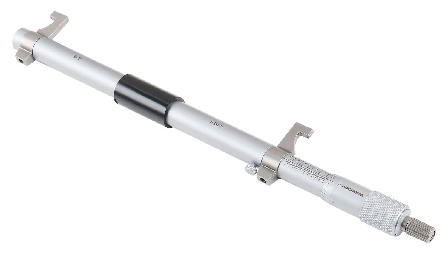 Accusize Industrial Tools 3-4'' by 0.001'' Inside Micrometer in Fitted Case, Satin Chrome Finished, Eg00-3224