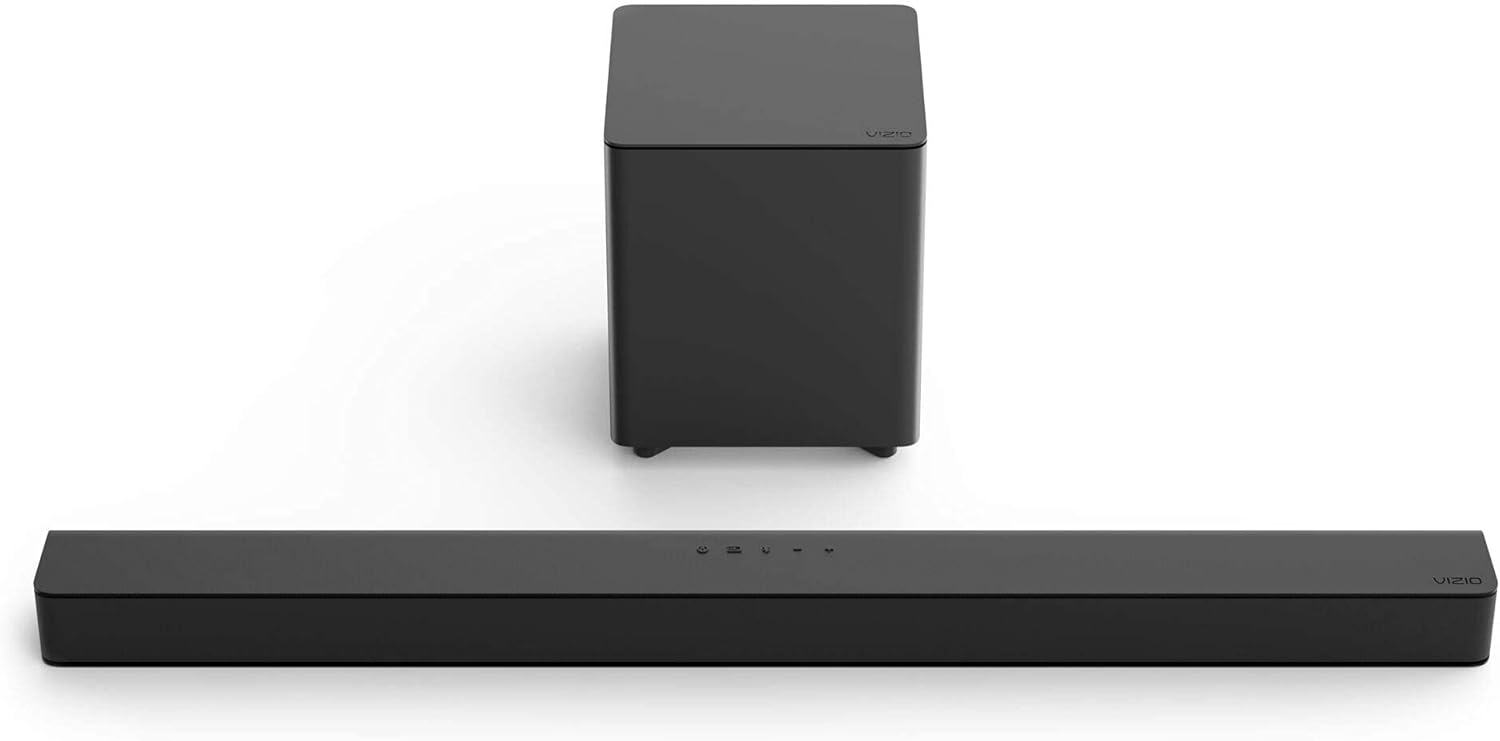 VIZIO V-Series 2.1 Channel Soundbar System with 5-inch Wireless Subwoofer - Black (Renewed)