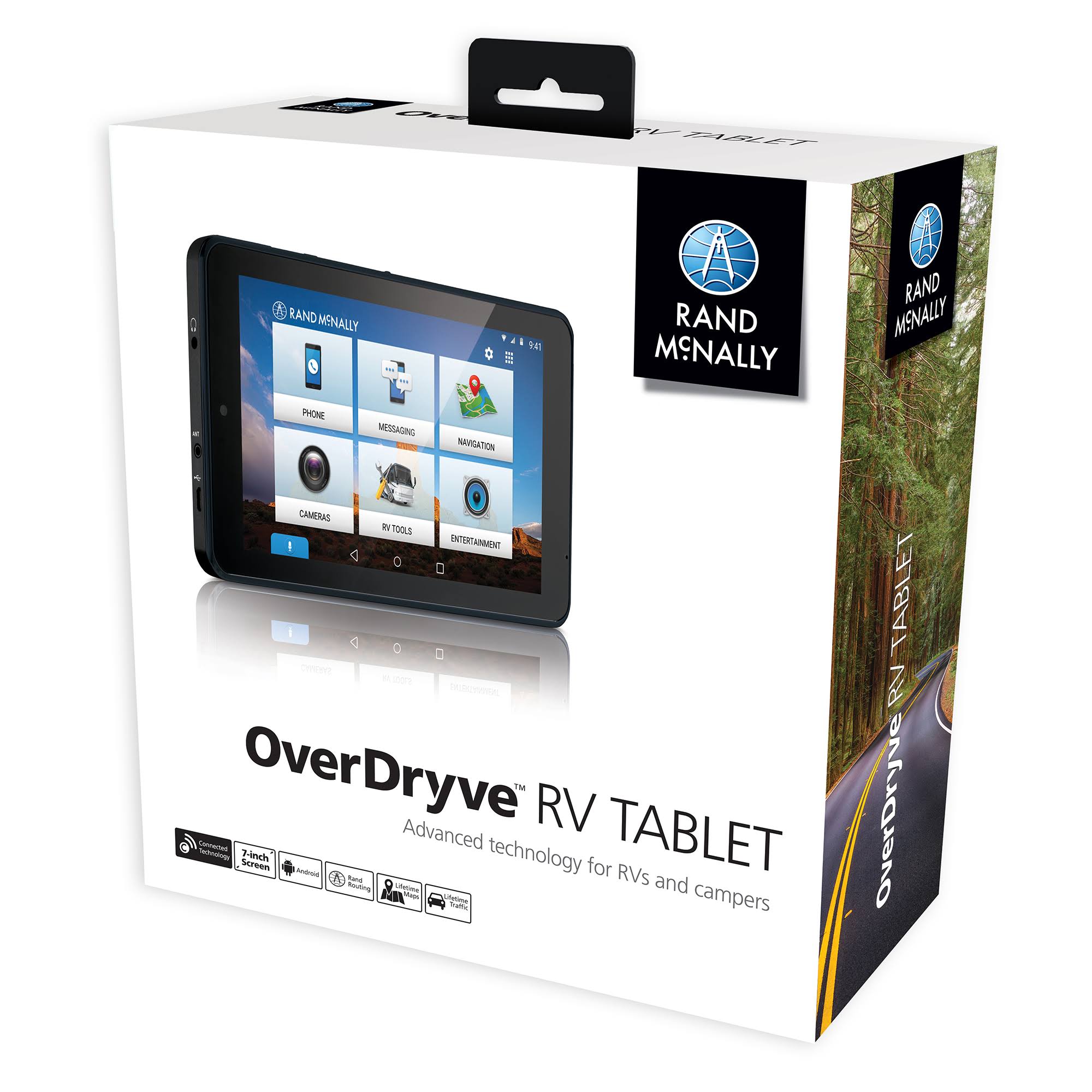 Rand McNally OverDryve RV Tablet with Built-in Dash Cam and Free Lifetime Maps