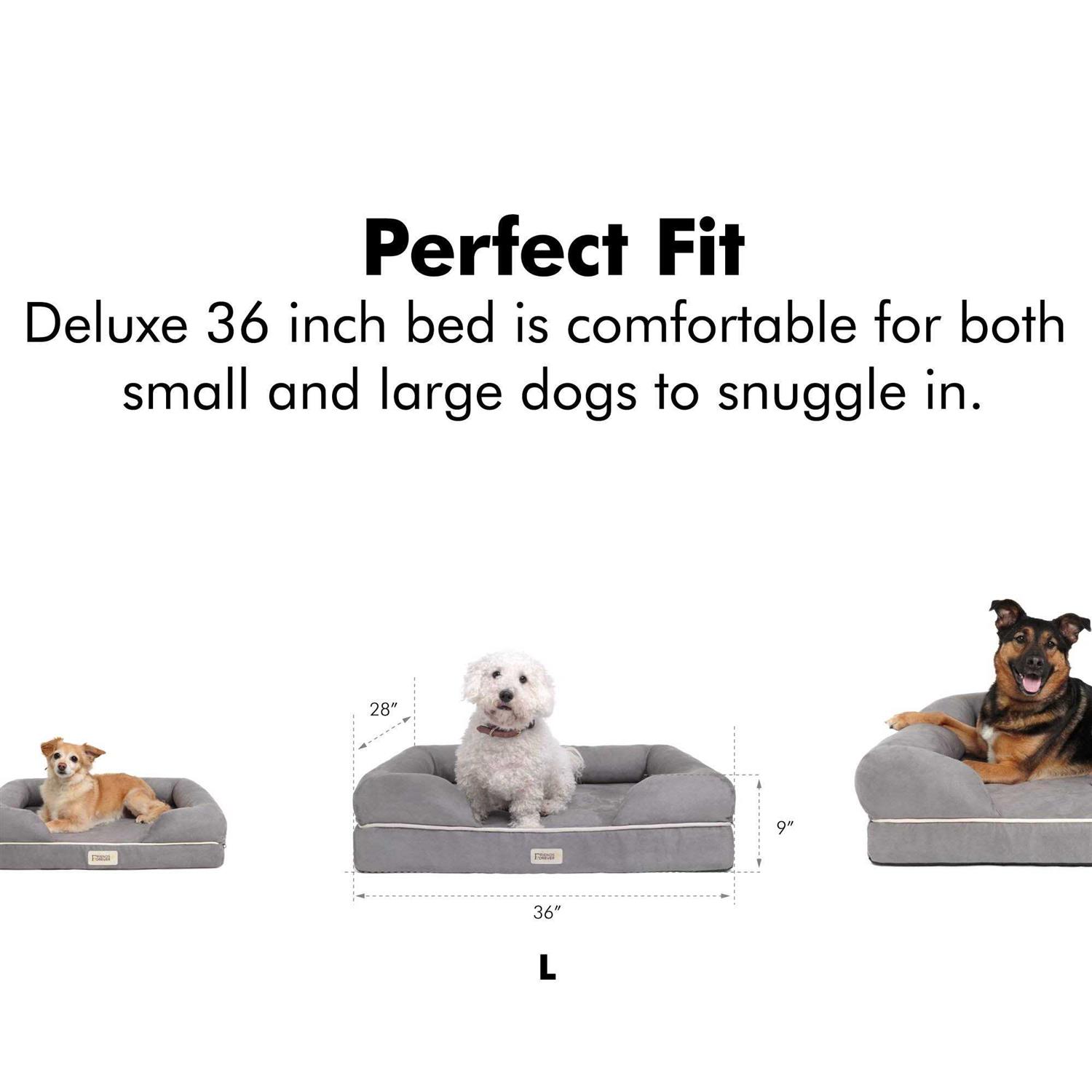 Friends Forever Memory-Foam Orthopedic Dog Bed - Pet Supplies online store