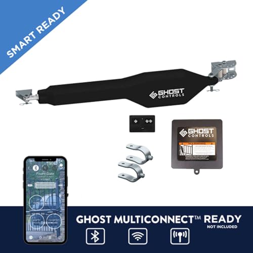 Ghost Controls Heavy-Duty Automatic Gate Opener Kit for Swing Gates with Long-Range Gate Opener Remote - Model TDS2