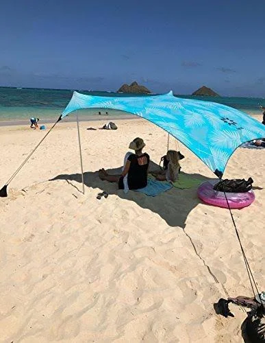 Neso Tents Beach Tent with Sand ANCHOR, Portable Canopy Sunshade - 7&