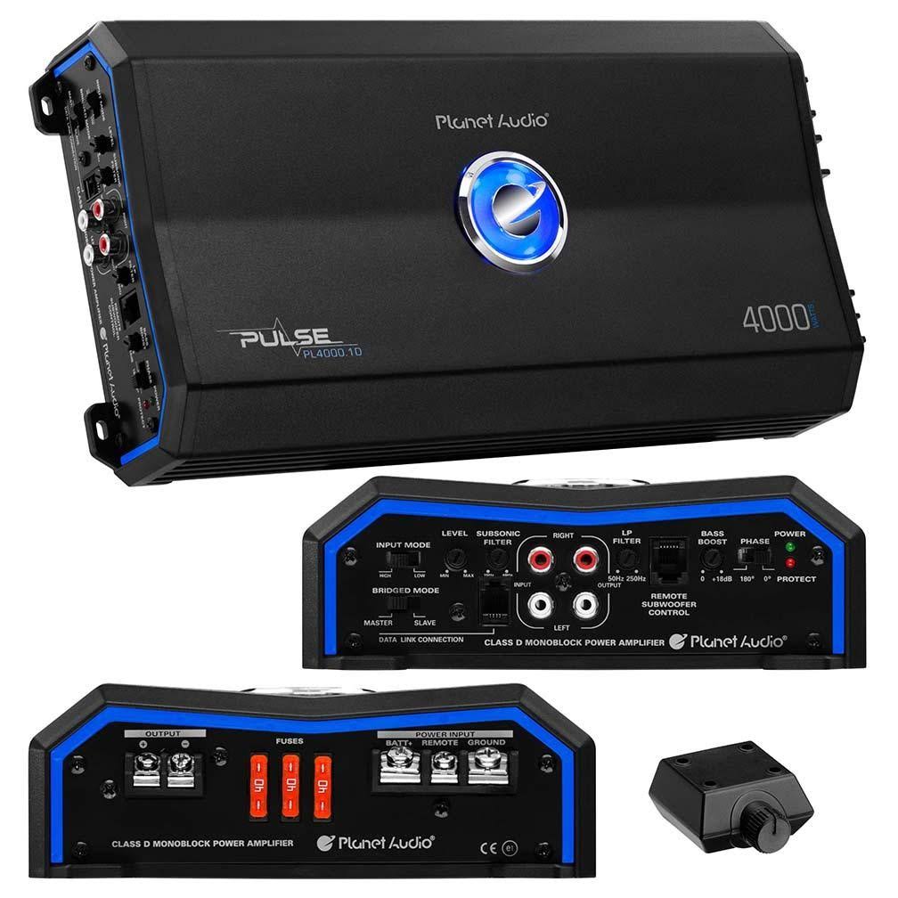 Planet Audio PL40001D Class D Monoblock Car Audio Amplifier
