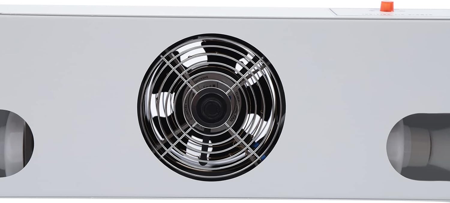 Anti-Static Ionizing Air Blower 110V Suspended Three-Head Ion Fan Antistatic Cleanroom Anti Static Ionizer Static Eliminator Desktop with Adjustable The Size of Wind Speed Switch