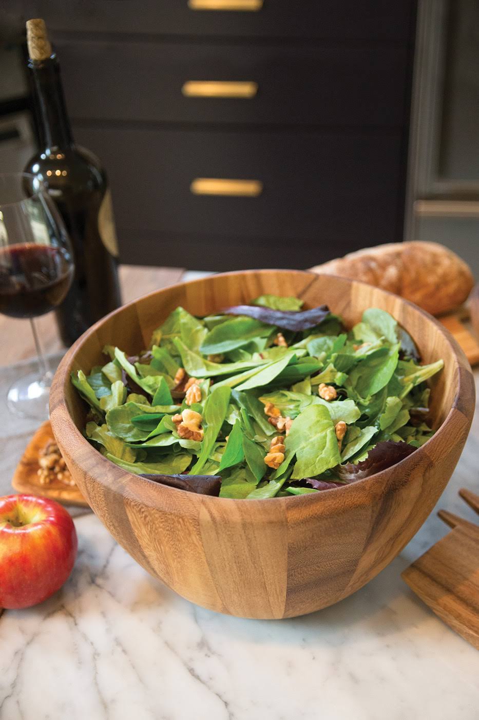 Ironwood Gourmet Extra Large Acacia Wood Bowl