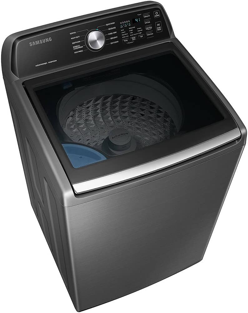 SAMSUNG WA44A3405AP 4.4 cu. ft. Top Load Washer with ActiveWave(TM) Agitator and Active WaterJet in Platinum