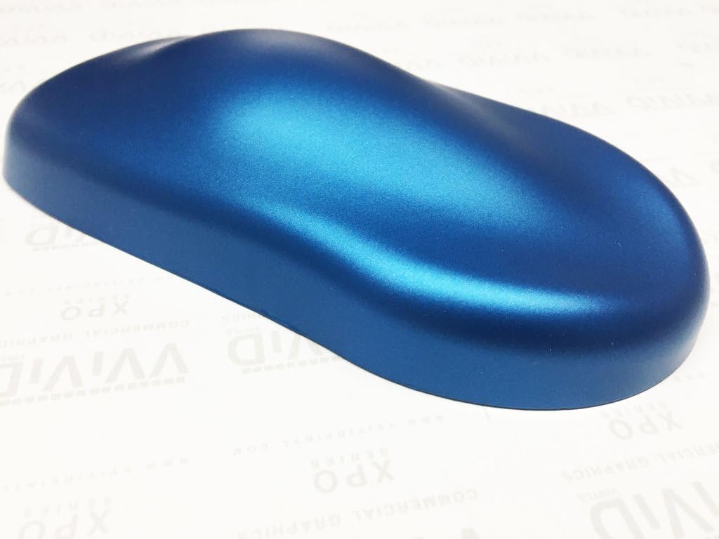 VViViD+ Matte Metallic Blue (Ghost) Vinyl Wrap Roll (50ft x 5ft)