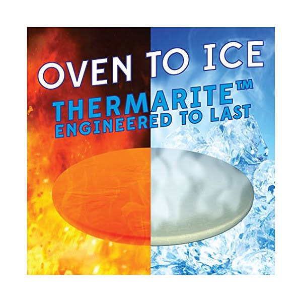 Only Pizza Stone with Thermarite for Best Crispy Crust. Durable, Certified Safe.
