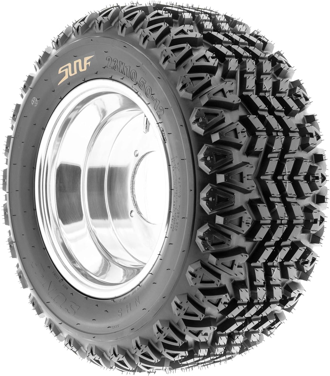 [Set of 2] SunF 20x10-8 20x10x8 ATV UTV Tires 4 Ply Golf Cart Lawn Mower Quad G003 [ Rim(s) NOT included ]