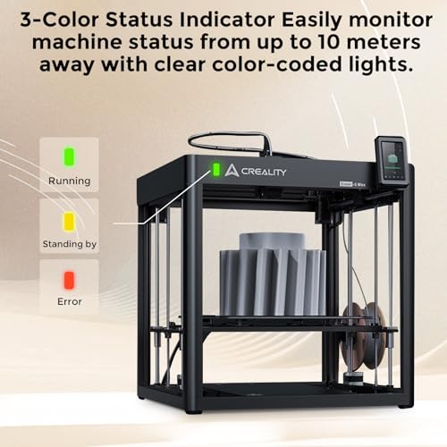 Creality Hi Combo 3D Printer, 4-Color CFS System, Auto RFID Filament Detection, 500mm/s Speed, All-Metal Frame, 260x260x300mm Build Volume, Smart Cloud Control