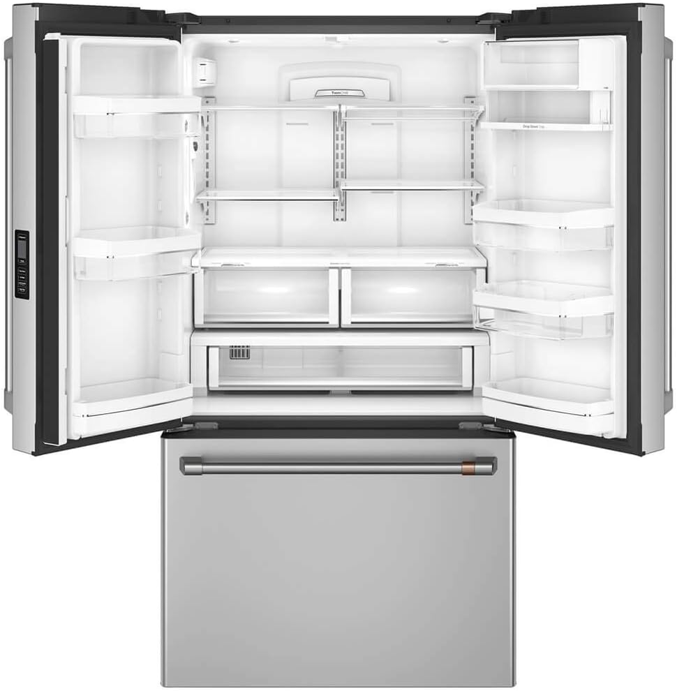 Cafe CWE23SP2MS123.1 cu. ft. Smart French Door Refrigerator in Stainless Steel, Counter Depth and ENERGY STAR