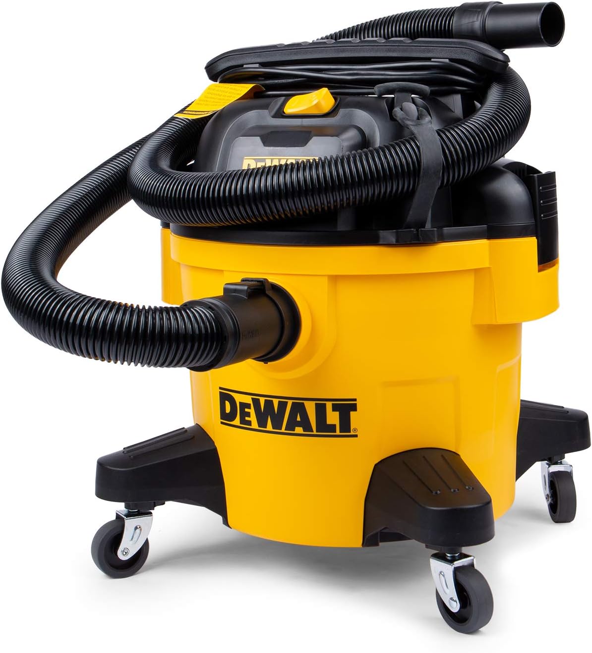 DEWALT DXV06PZ 4 Peak HP Shop Vacuums, 6 Gallon Poly Wet/Dry Vac, Heavy-Duty Shop Vacuum with Blower Function Yellow+Black