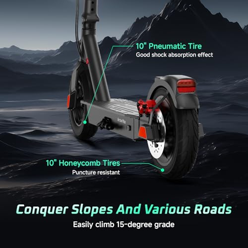 SISIGAD Electric Scooter Adults,8.5"/10" Pneumatic Tires, 500W Motor,Max 20/25 Mile Range,19/25 MPH Top Speed Foldable E-Scooter for Adults with Cruise Control,Double Braking Systems