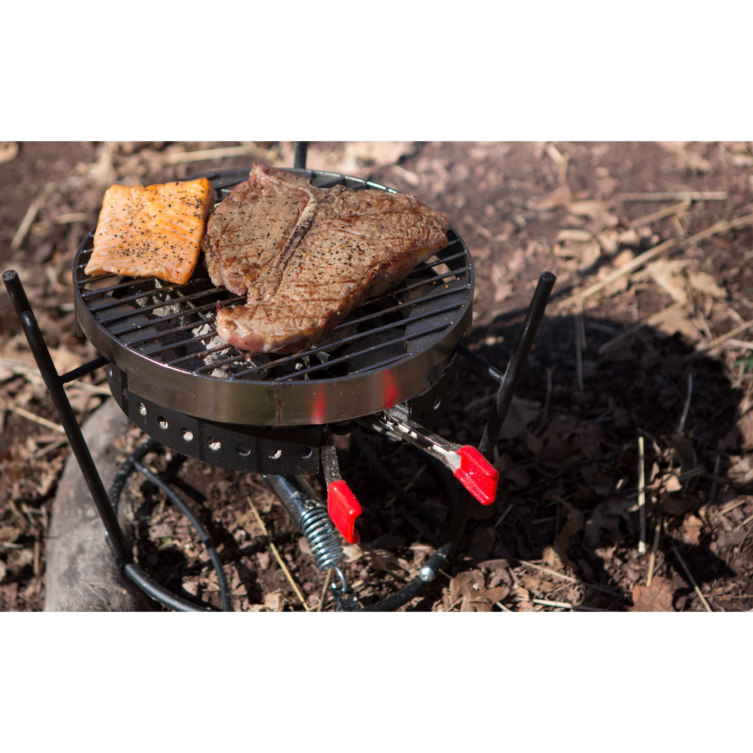 Campmaid 3-Piece Combo Grill Set Black