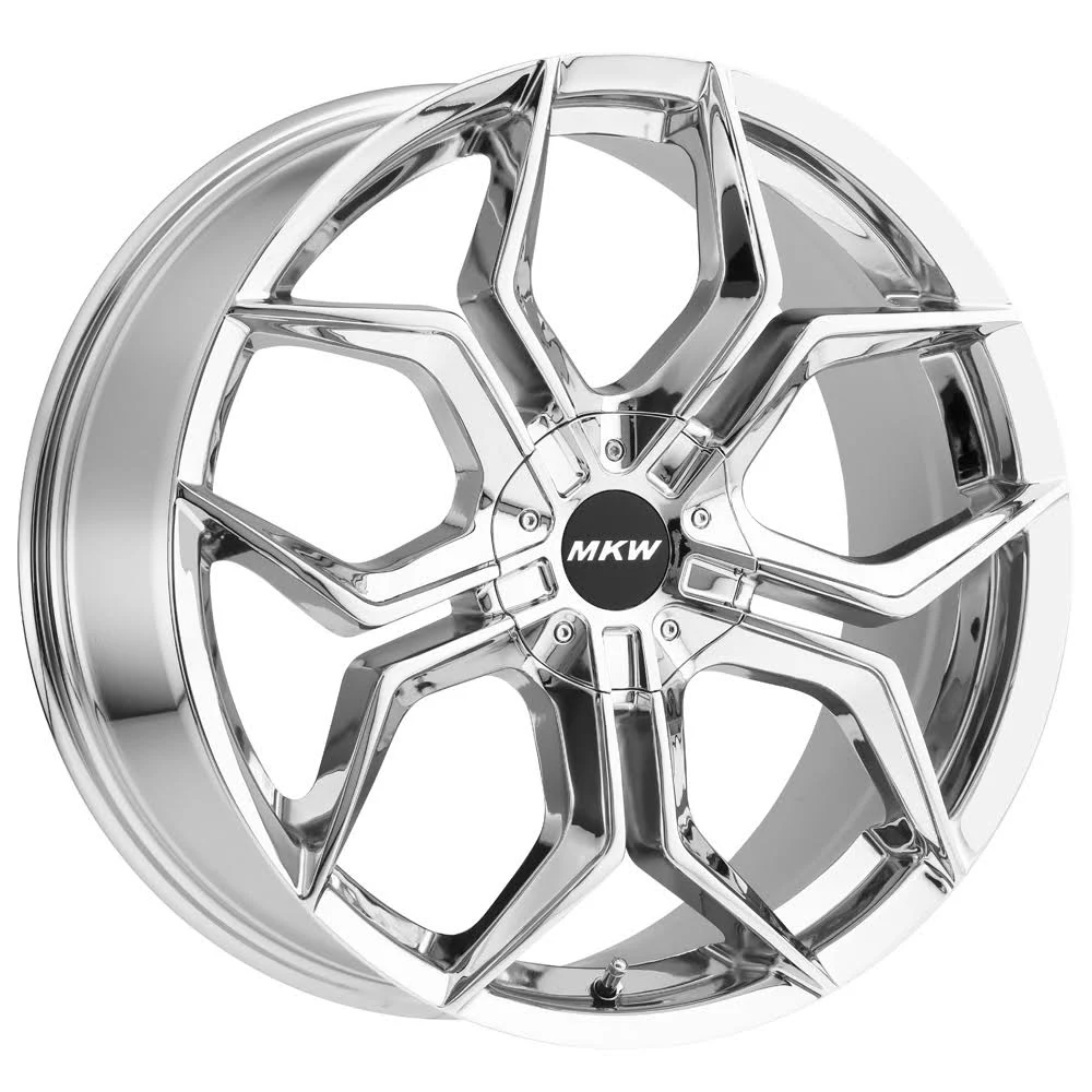 MKW 22x22 inch MKW M121 22x9 5x115/5x120 +18mm Chrome Wheel Rim