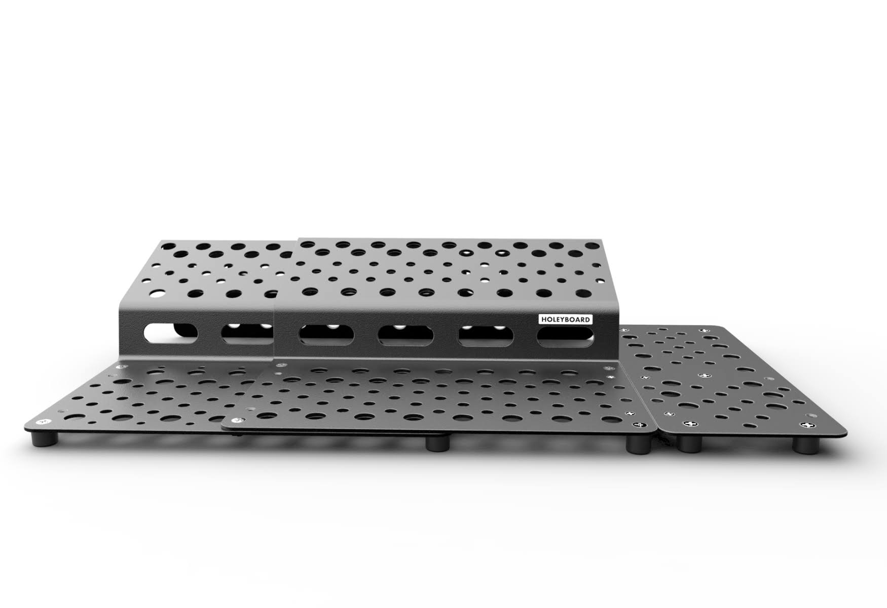Holeyboard Pedalboards HBCOMPLETE-123-BLK,HOLEYBOARD