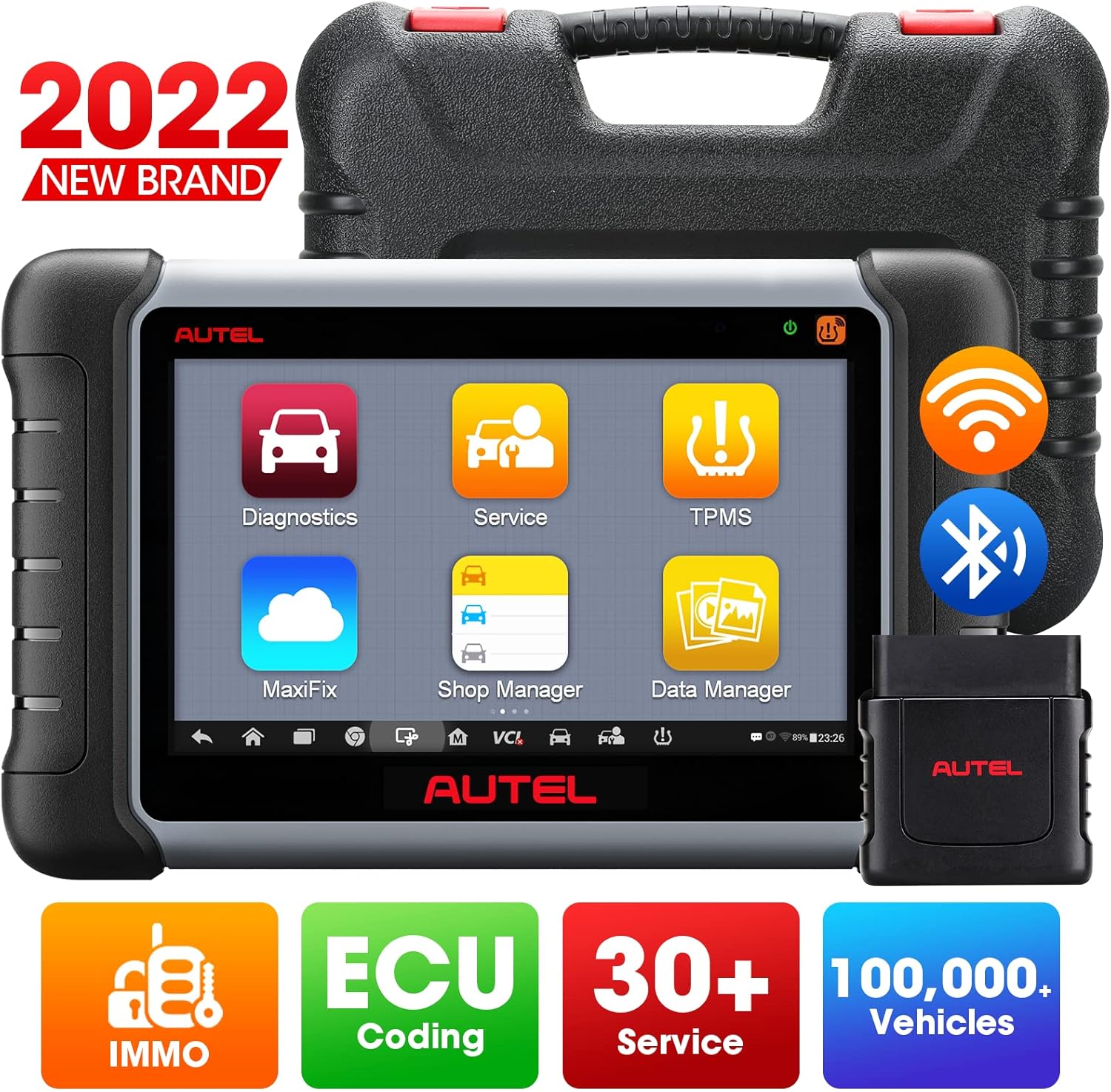Autel MaxiPRO MP808TS Diagnostic Scanner: 2022 Newest OBD2 Auto Scanner and TPMS Programming Tool with ECU Coding, 30+ Service, Advanced TPMS Functions, Updated of MP808/DS808/MP808K/MS906/MS906TS