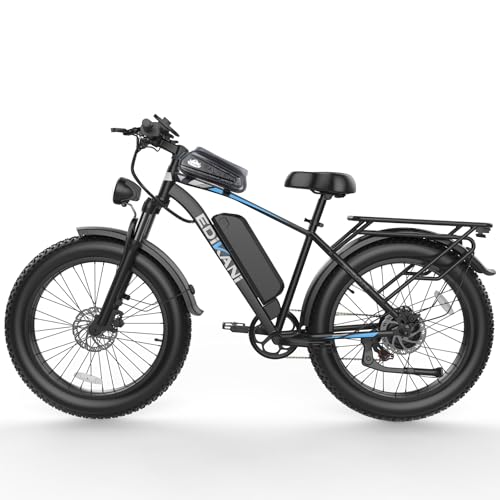 26" Electric Bike for Adults, 90 Miles 34MPH Fast E Bike for Men, Peak 1500W Fat Tire Ebike for Adults Electric with 48V 864WH Removable Battery, ON/Off Road E Bicycle with Brake Light